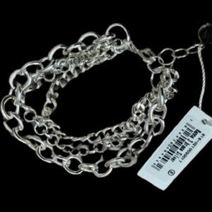 Nora Norway Nanna 3 Silver Multi-Strand Bracelet
